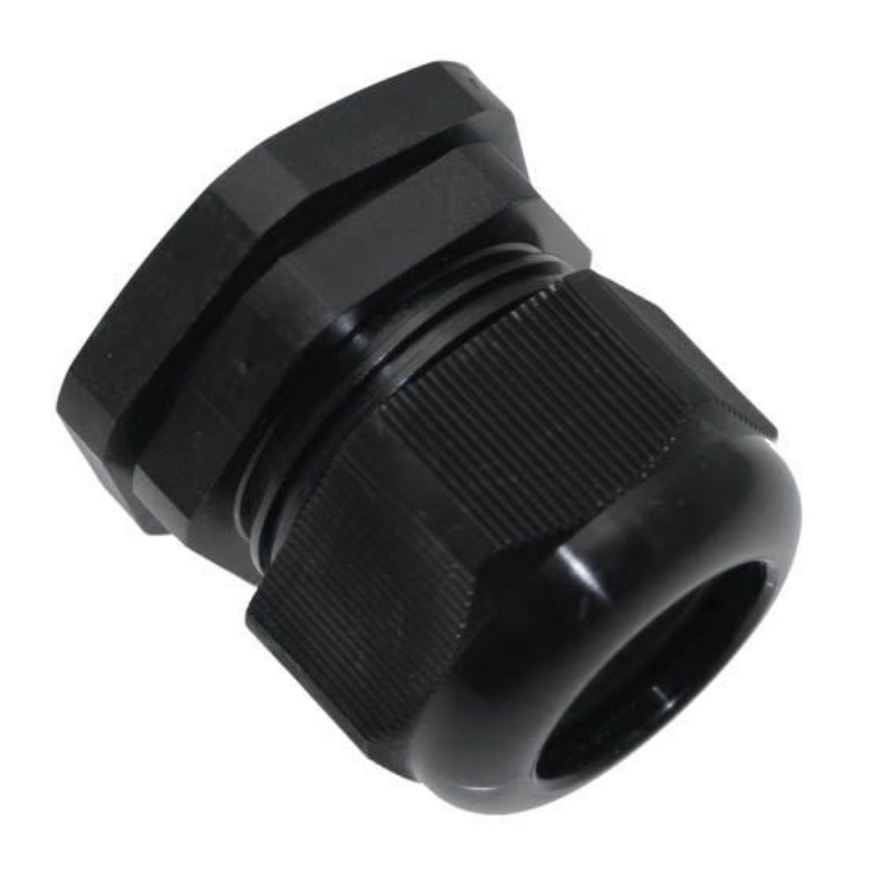 PCG-29-B MENCOM PART<br>CABLE GLAND PG29 MALE THD .984-.709 CG PLASTIC (BLACK)